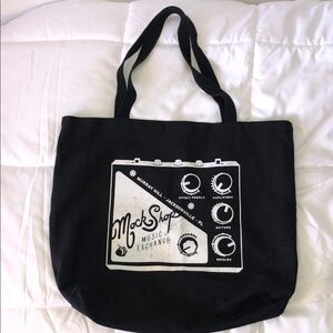 MOCK SHOP Music Exchange Black Canvas Tote